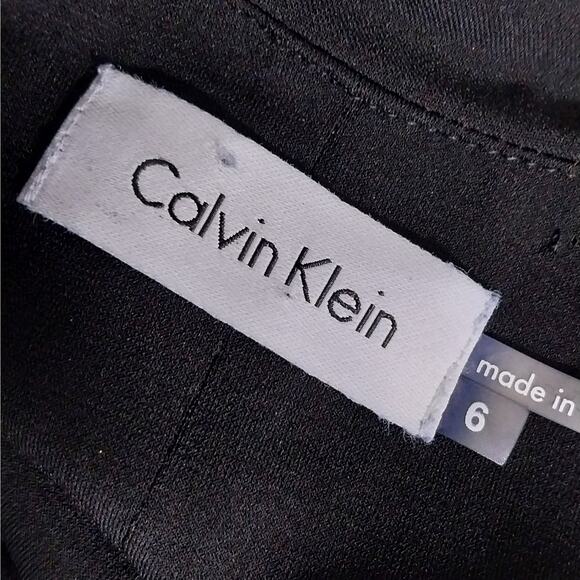 NWT! CALVIN KLEIN! GORGEOUS JEWELED/,BEADED STRAPS BLACK STRETCH KNIT GOWN! SZ 6 - Picture 9 of 11